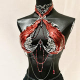 "Blood Moon" Handmade Resin Corset