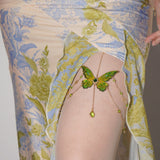 "Twilight Forest" Handmade Butterfly Leg Chain