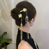 (Buy 1 Get 2) Vintage Golden Ruyi Tassel Hairpin