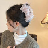 Haute Aesthetic Feather Tassel Claw Clip