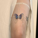 "Melting Snow" Handmade Butterfly Leg Chain