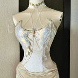 "Angel Wings" Handmade Resin Corset