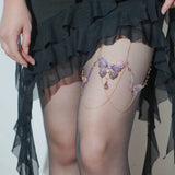 "Iridescent" Handmade Butterfly Leg Chain