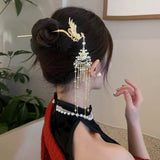 Chinese Style Palace Phoenix Tassel Hairpin