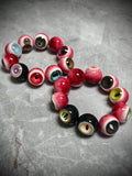 "Trance Visions" Resin Eyeball Beaded Bracelet