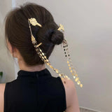 (Buy 1 Get 2) Vintage Golden Ruyi Tassel Hairpin