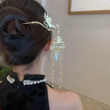 Chinese Style Palace Phoenix Tassel Hairpin