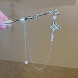 Chinese Style Butterfly Chain Tassel Hairpin