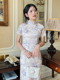 „Pearl Splendor“ Chinesisches Qipao Kleid