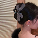 Crammed with Diamonds Ribbon Claw Clip