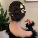 Pearl Butterfly Removable-Tassel Hairpin