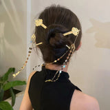 (Buy 1 Get 2) Vintage Golden Ruyi Tassel Hairpin