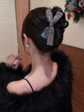 Crammed with Diamonds Ribbon Claw Clip