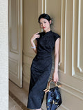 ”Black Tea“ Chinese Qipao Dress