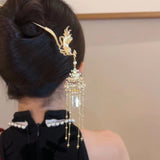 Chinese Style Palace Phoenix Tassel Hairpin