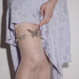 "Luminous Serenade" Handmade Butterfly Leg Chain