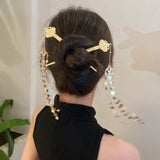 (Buy 1 Get 2) Vintage Golden Ruyi Tassel Hairpin