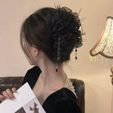 Haute Aesthetic Feather Tassel Claw Clip