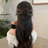 Vintage 3D Butterfly Tassel Double Hairpins