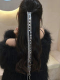 Pearl & Diamond Long Tassels Hairpin