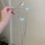 (Buy 1 Get 2) Vintage Silver Butterfly Tassel Hairpin