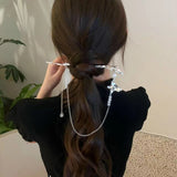 Chinese Style Butterfly Chain Tassel Hairpin