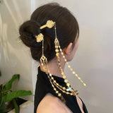 (Buy 1 Get 2) Vintage Golden Ruyi Tassel Hairpin