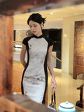 „Ink Bamboo“ Chinesisches Qipao Kleid