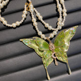 "Spring Elixir" Handmade Butterfly Necklace