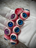 "Ethereal Veil" Resin Eyeball Beaded Bracelet