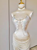 "Angel Wings" Handmade Resin Corset