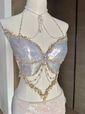 "Lily Butterfly Whisper" Handmade Resin Corset