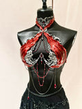 "Blood Moon" Handmade Resin Corset