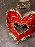 "Heart of Christmas" Handgemachtes Korsett aus Kunstharz