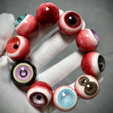 "Trance Visions" Resin Eyeball Beaded Bracelet