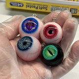 "Emerald Gaze of Sauron" Resin Eyeball Pendant