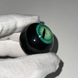 "Emerald Gaze of Sauron" Resin Eyeball Pendant