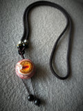 "Helios Veil" Resin Eyeball Necklace