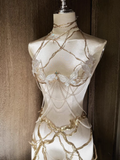 "Forest Butterfly" Handmade Resin Corset (Gold Belt Not Included)