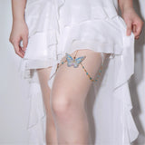 "Moonlit Glow" Handmade Butterfly Leg Chain