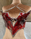 "Sanguine Serpent" Handmade Resin Corset