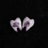 "Toothy Delight" Resin Tooth Earrings