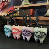 "Toothy Temptation" Resin Tooth Necklace