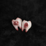 "Toothy Delight" Resin Tooth Earrings