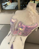 "Iridescent Shell" Handmade Resin Corset (Color Customizable)