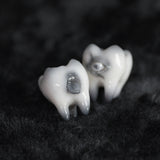 "Toothy Delight" Resin Tooth Earrings