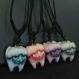 "Toothy Temptation" Resin Tooth Necklace