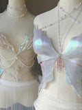 "Pearlescent Flutter" Handmade Resin Corset