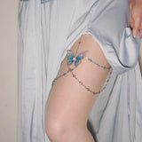 "Celestial Whimsy" Handmade Butterfly Leg Chain