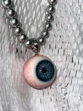 "Sapphire" Resin Eyeball Pendant